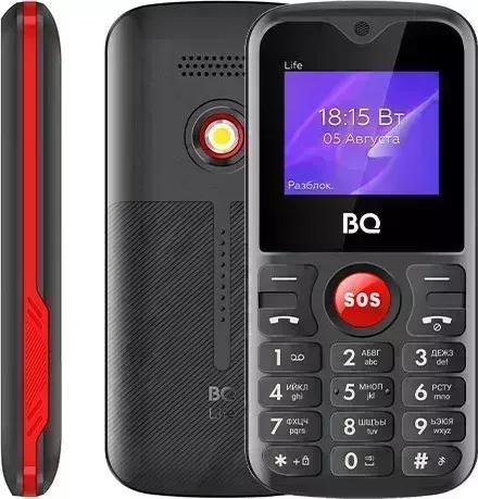 Мобильный телефон BQ 1853 LIFE BLACK+RED