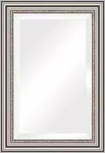 Зеркало Evoform с фацетом в багетной раме Exclusive 66x96 см, римское серебро 88 мм (BY 1277)