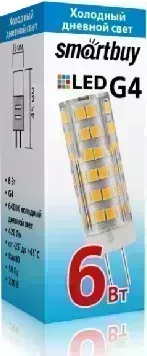 Лампа светодиодная SMARTBUY (SBL-G4220 6-64K) G4-220V-6W/6400 (5)