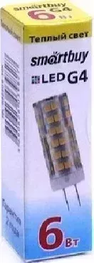 Лампа светодиодная SMARTBUY (SBL-G4220 6-30K) G4-220V-6W/3000 (10)