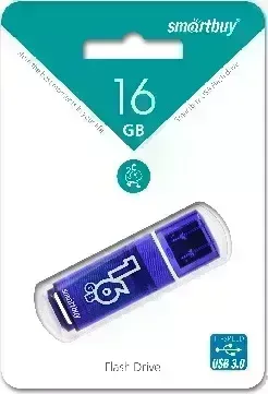 Флеш-накопитель SMARTBUY (SB16GBGS-DB) 16GB GLOSSY SERIES DARK BLUE USB 3.0 флеш