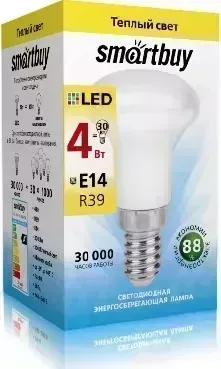 Лампа SMARTBUY (SBL-R39-04-30K-E14) R39-04W/3000/E14 (10) Светодиодная (LED)