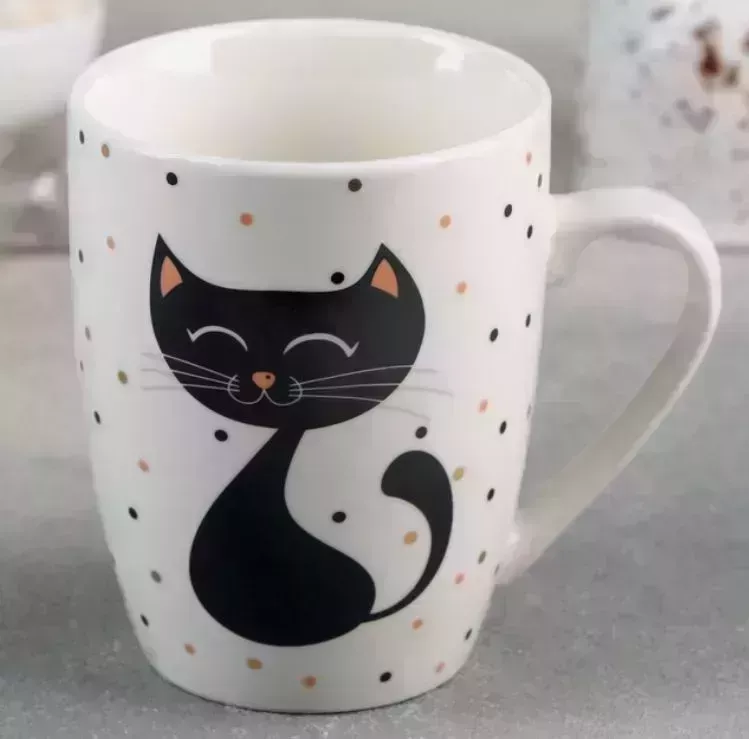 Кружка ДОЛЯНА Котик, 350 мл 4503183