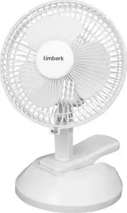 Вентилятор TIMBERK T-DF601 белый 2в1 база и прищепка