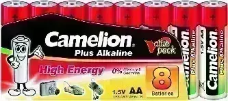 Батарейки CAMELION (9283) LR6 PLUS ALKALINE SP8 (LR6-SP8, батарейка,1.5В)