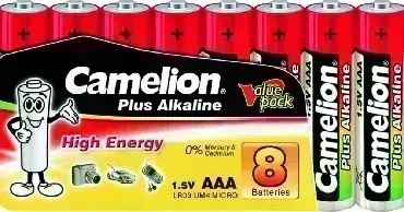 Батарейки CAMELION (14861) LR03 PLUS ALKALINE SP8