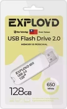 Флеш-накопитель EXPLOYD EX-128GB-650-White USB флэш-накопитель