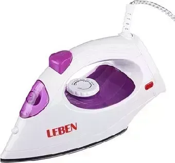 Утюг LEBEN 249-002 белый/фиолетовый