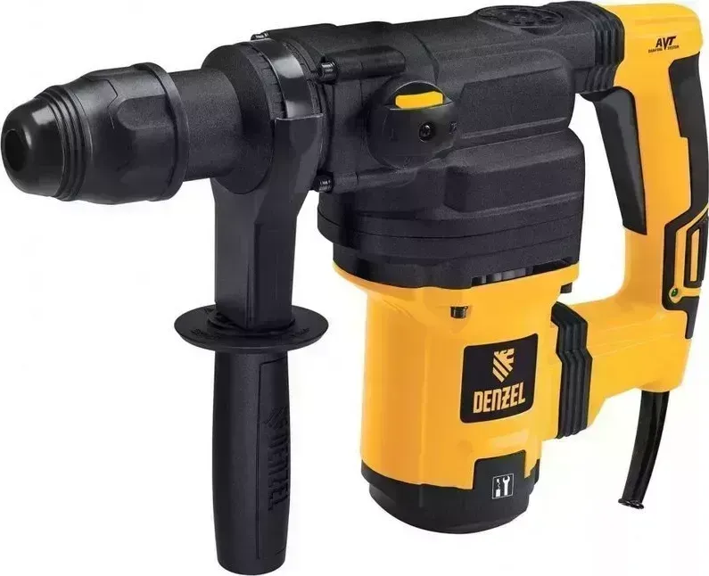 Перфоратор DENZEL RHV-1050-38-max, электрический SDS-max, 1050 Вт, 10 Дж, 2 плюс 1 режим ы 10 2 1