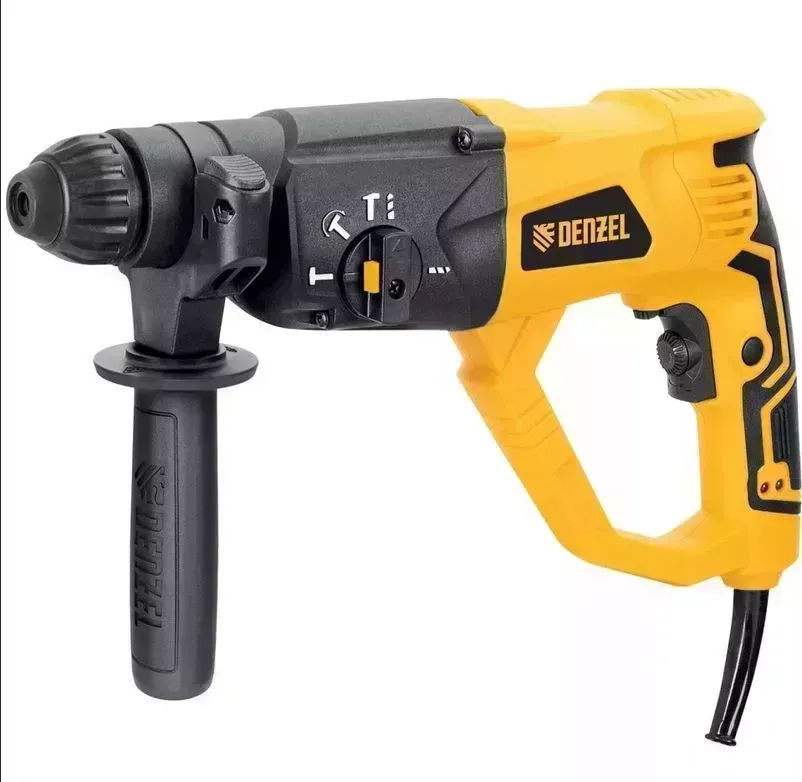 Перфоратор DENZEL RH-1050-26, SDS-plus, электрический 1050 Вт, 3.2 Дж, 3 плюс 1 режим 26608