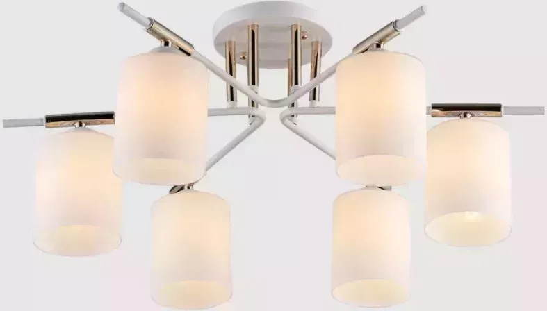 Люстра RITTER 52560 8 Modern 00601/6 6хE27, 640х640х260мм, золото, СВЕТИЛЬНИКИ ПОТОЛОЧНЫЕ, ЛЮСТРЫ 8