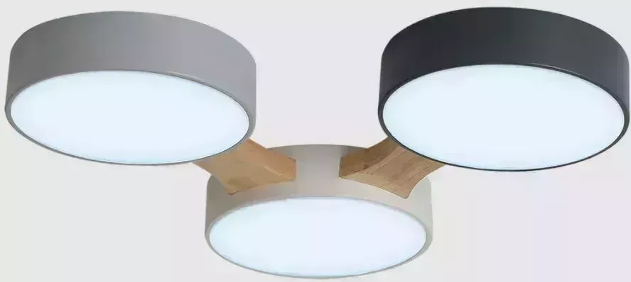 Люстра RITTER 52070 2 сд диммируемая Scandia хайтек 42 Вт, 500х500х50мм, антрацит, REV светильник потолочный 2 42