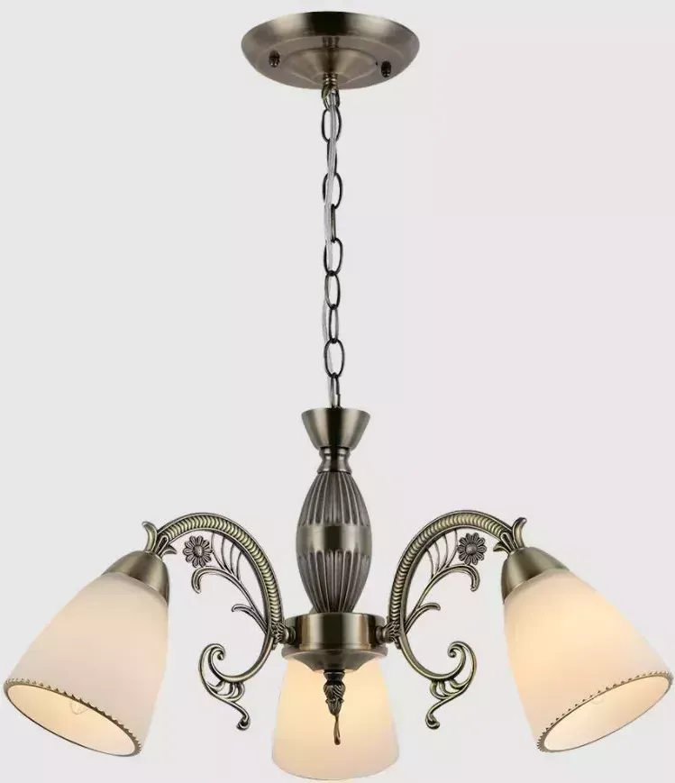 Люстра RITTER 52547 9 Romantic 141/3 3хE27, 550х550х260мм, латунь, СВЕТИЛЬНИКИ ПОТОЛОЧНЫЕ, ЛЮСТРЫ 9
