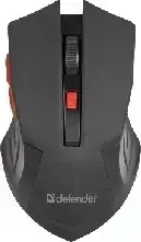 Мышь компьютерная DEFENDER (52276) ACCURA MM-275 черный/красный