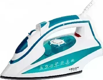 Утюг DELTA LUX DL-352 белый с бирюзовым