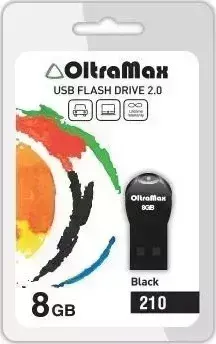 Флеш-накопитель OLTRAMAX OM-8GB-210-черный USB флэш-накопитель