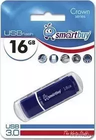 Флеш-накопитель SMARTBUY (SB16GBCRW-BL) 16GB CROWN BLUE USB 3.0 флеш