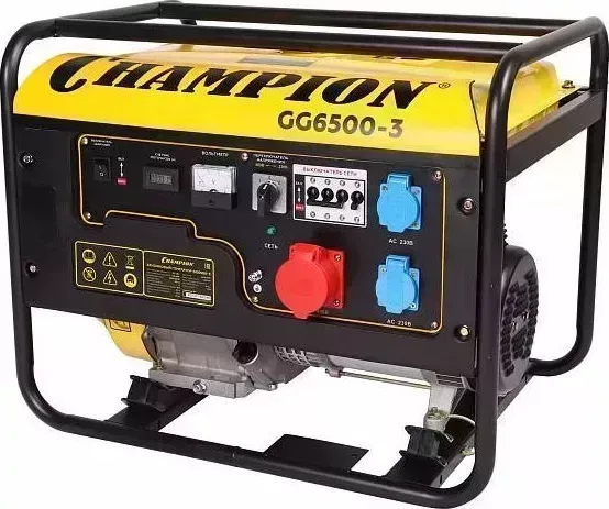 Генератор CHAMPION GG6500-3 Бензиновый
