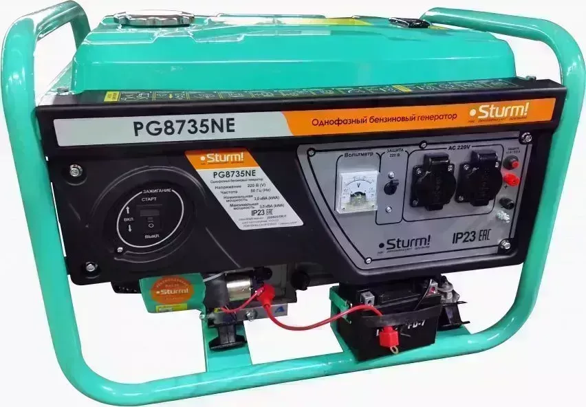 Генератор STURM PG8735NE бензомоторный 4-тактные