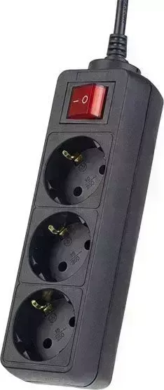 Удлинитель PERFEO (PF_A4678) "POWERMATE" - 3 роз - 3м - черный удлинитель - 3 - -