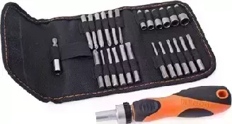 Набор насадок KENDO сменных с трещоточной отверткой 26 пр. " ", CrV (арт.20528) с 26 " ",