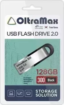 Флеш-накопитель OLTRAMAX OM-128GB-300-Black USB флэш-накопитель