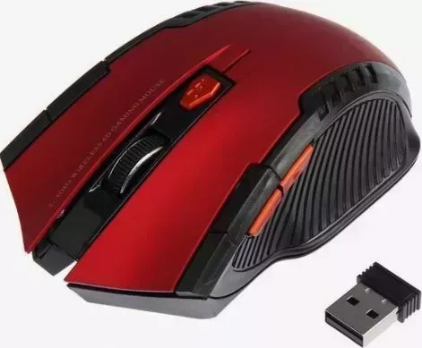 Мышь компьютерная LUAZON HOME (7090288) 113, красный