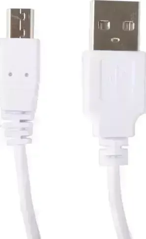 Кабель LUAZON HOME (2989508) MINIUSB - USB, 1 А, 0.5 м, только для зарядки, белый 2989508