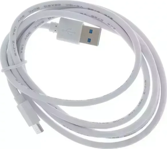 Кабель LUAZON HOME (1928843) , Type-C - USB, 1 А, 1 м, белый