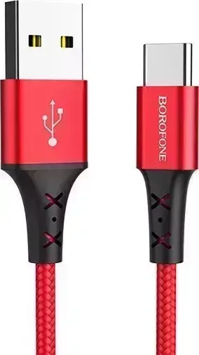 Кабель BOROFONE (6931474700827) BX20 USB-Type-C 2A 1M - красный Type-C 2A 1M -
