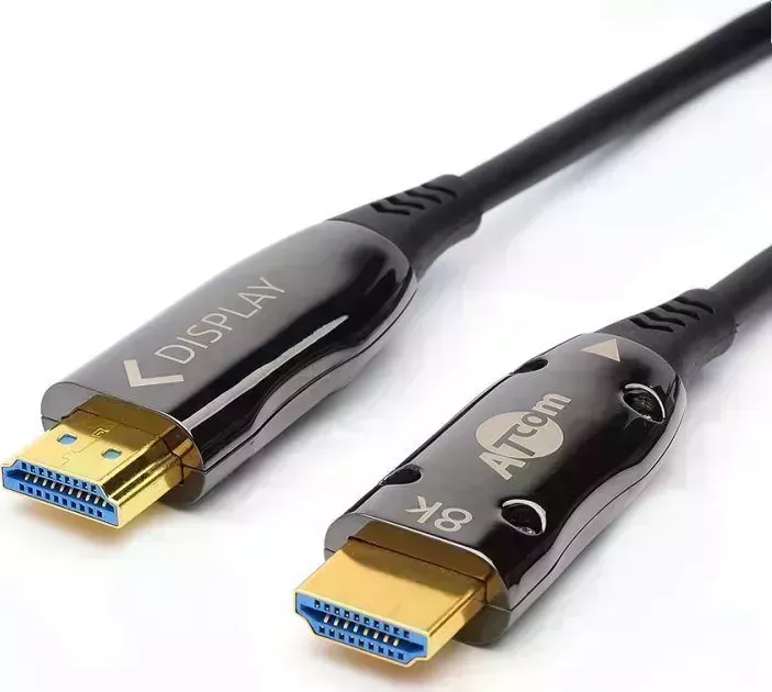 Кабель HDMI ATCOM (AT8887) 3 м (HIGH speed, Metal gold, в пакете) 8K VER 2.1 3 м в 8K