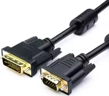 Кабель ATCOM (АТ6143) VGA-DVI-I (24+5) - 1.8 м черный (2) кабель м