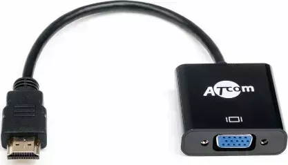 Кабель ATCOM (АТ1013) переходник HDMI - VGA, 0.1m кабель -