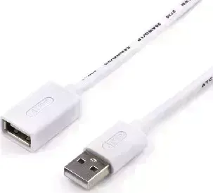 Кабель ATCOM (АТ3789) USB 2.0 AM - AF 1.8 м (10) AM - AF м