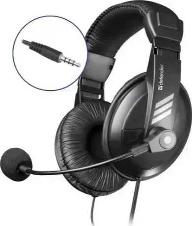 Наушники DEFENDER (63755) GRYPHON 750 черный 4-pin -гарнитура