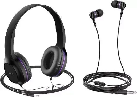 Наушники HOCO (6931474709653) W24 Enlighten фиолетовый
