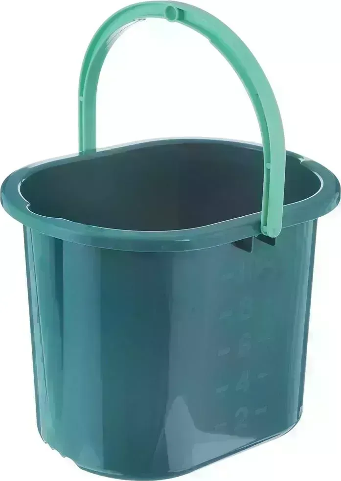 Ведро HAUSMANN HM-1083 для мытья полов 10л, зелен.