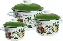 Набор посуды ЭМАЛЬ 6КВ021М №02 Вкусный компот (3 предмета)