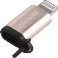 Переходник EXPLOYD EX-AD-275 microUSB - 8 Pin серый