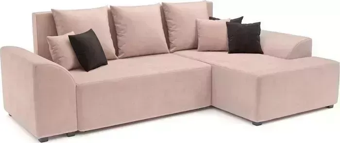 Диван угловой Mebel Ars Каскад правый угол (кордрой бежевый)