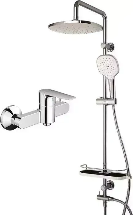 Душевая система Dorff Prime с верхним душем и смесителем (D0740030)
