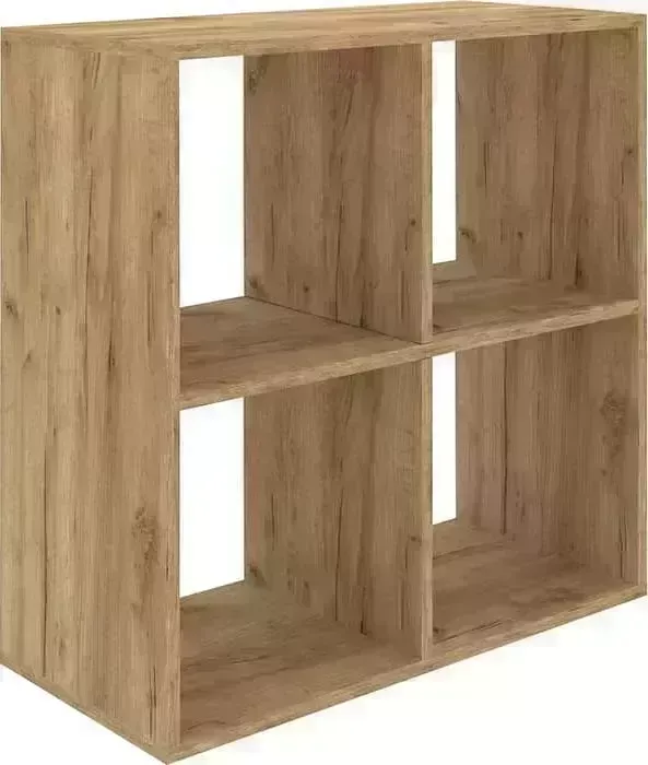 Стеллаж Mixline 720х720х330 4 ячейки, табачный дуб (4631164782523)