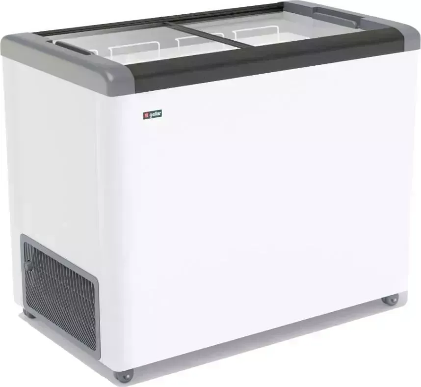 Морозильник GELLAR FG 350 C серый (ларь, стекло)