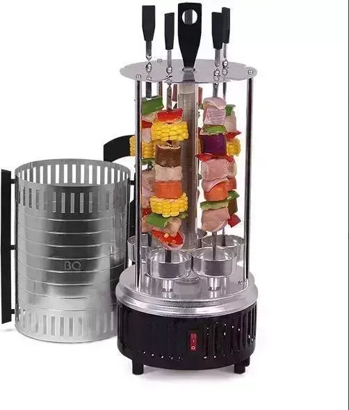Электрошашлычница BQ B B 1000 Black-Steel
