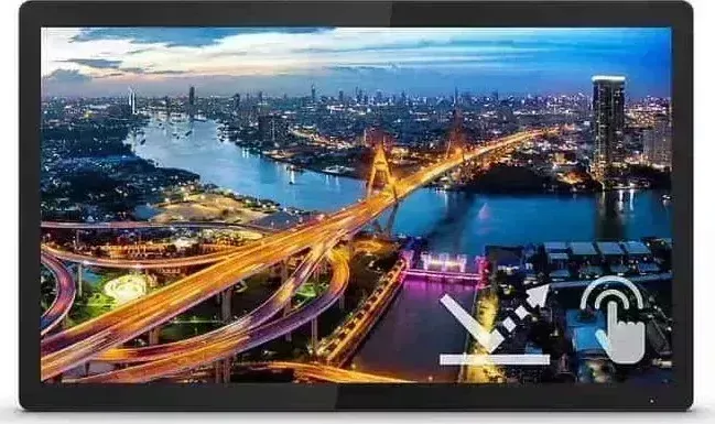 Монитор Philips 23,8" 242B1TFL SmoothTouch 1920x1080 75Гц IPS W- 16:9 4ms(GtG) VGA DVI-D HDMI DP USB2.2 3*USB2.2 miniUSB 50M:1 (242B1TFL/00) W- DP 3*