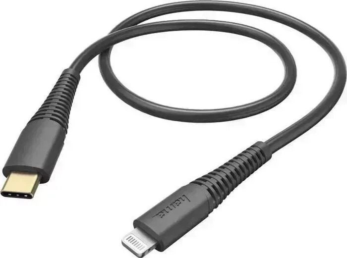 Кабель HAMA 00183308 Lightning USB Type-C (m) 1.5м черный