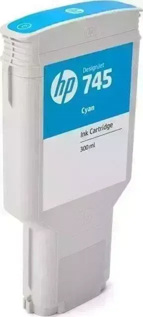 Картридж HP 745 300 ml Cyan (F9K03A)
