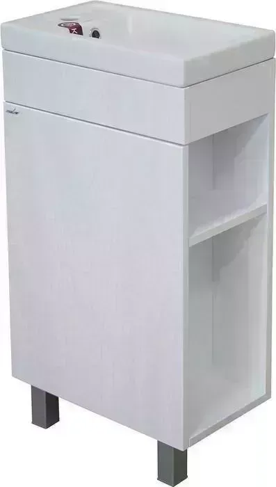 Тумба с раковиной Mixline с Мини 45х25 правая, белая (4640030869084, 4640021065907)