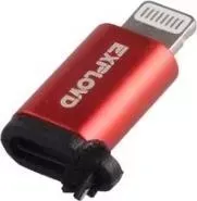 Переходник EXPLOYD EX-AD-274 microUSB - 8 Pin красный