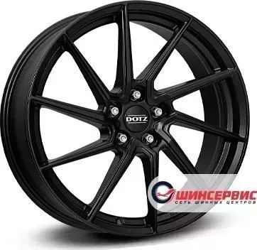 Диск автомобильный Dotz Spa black R18 / 8.0J PCD 5x100 ET 35.00 ЦО 60.10